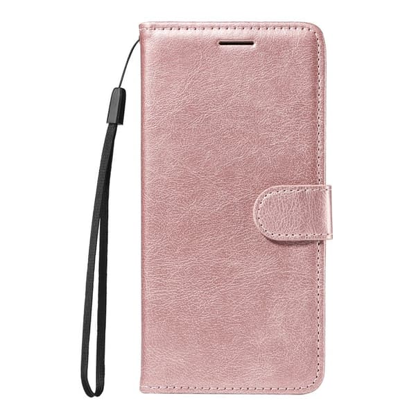 Samsung Galaxy A57 Plånboksfodral Konstläder Med Rem - Roséguld