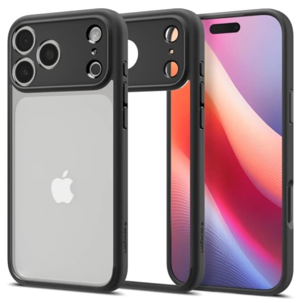 Spigen Telefontaske til iPhone 17 Pro Ultra Hybrid - Mat Sort Svart