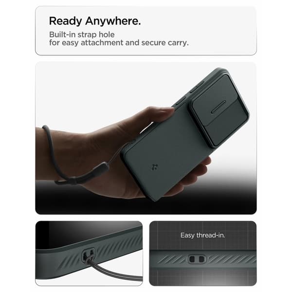 Spigen Mobilskal För Galaxy S26 Ultra Optik Armor - Abyss Grön Grön