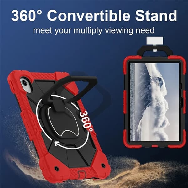 Lenovo M11/Idea Tab Mobilskal Silikon Kickstand Röd