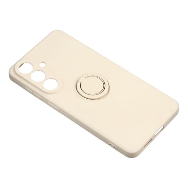 Mobilskal för Samsung Galaxy S26 Silikon med Ring Kickstand - Beige