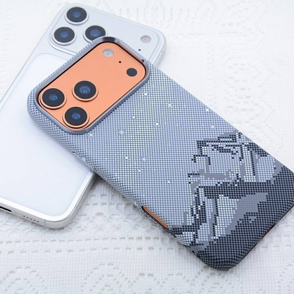 Mobilskal till iPhone 17 Pro Max Magsafe Carbon Fiber Grå