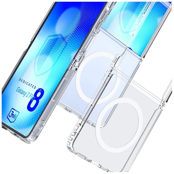 3mk Mobilskal För Galaxy Z Flip 8 Magsafe Armor - Clear
