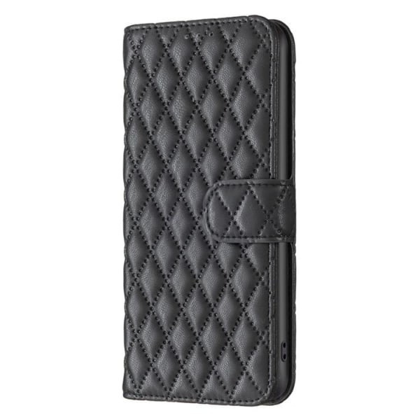 BINFEN iPhone 14 Pro Max Wallet Cover Rhombus - Sort