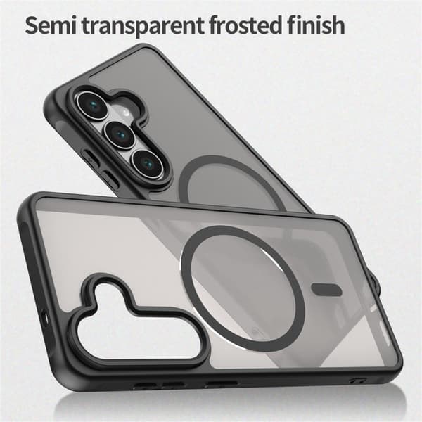 WANLONFENG Mobilskal för Samsung Galaxy S26 Plus Magnetiskt PC + TPU - Svart