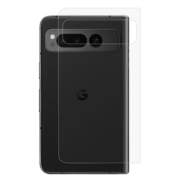 Google Pixel Fold Hydrogel Skärmskydd Back - Clear Transparent