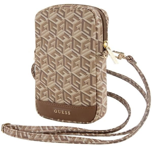 Guess GUWBZPGCSPGW Handväska Zip GCube Stripe - Brun