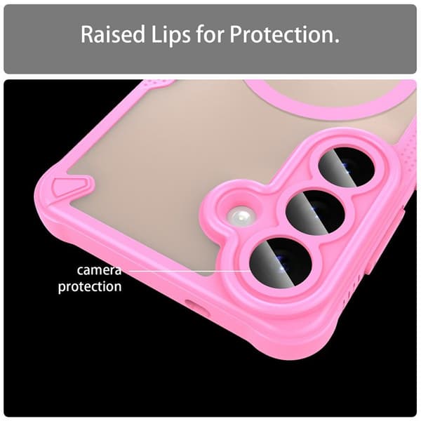 Mobilskal för Samsung Galaxy S26 Plus Magnetiskt TPU + PC - Rosa