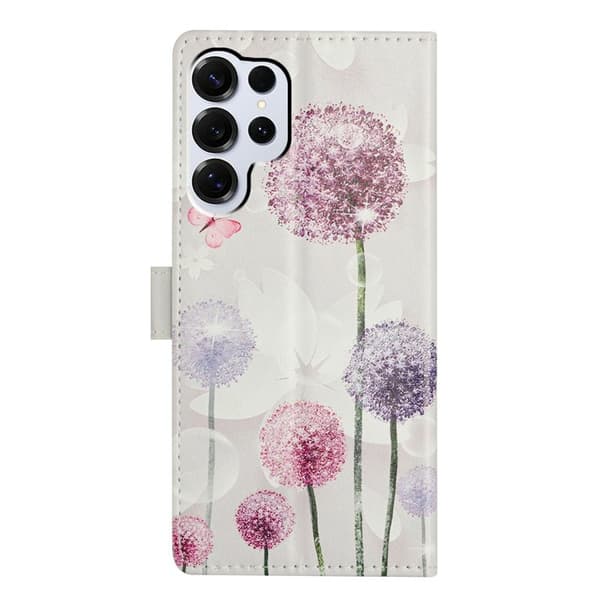 Samsung Galaxy S26 Ultra Plånboksfodral Mönstertryck Konstläder - Maskros