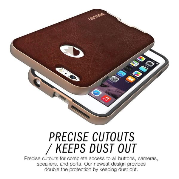Caseology Bumper Frame Skal till Apple iPhone 6(S) Plus- Brun Brown