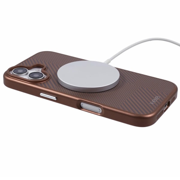 X-LEVEL Mobilskal till iPhone 16 Magnetiskt Hårt PC Guld