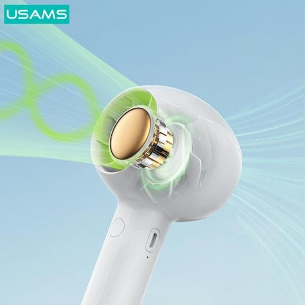 USAMS Mini Handfläkt 1200 mAh Candy ZB251FS01 - Vit Vit