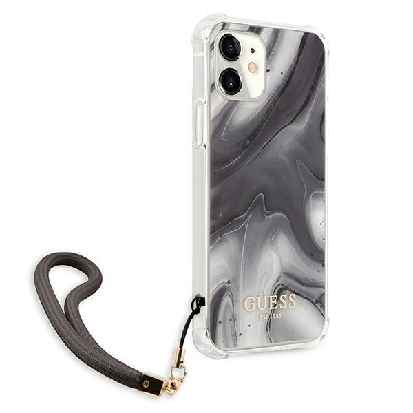 Guess Marble Collection Skal iPhone 12 Mini - Harmaa Grey