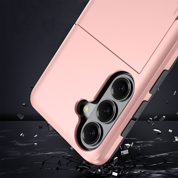 Samsung Galaxy S26 Plus Skal Plast Bakskydd med Kortfack - Silver
