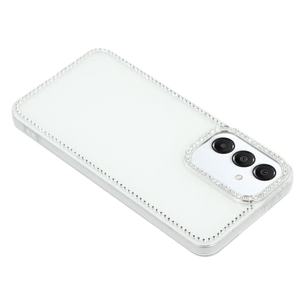 Samsung Galaxy S26 Skal Rhinestone Glitter TPU + PC - Glitter Vit