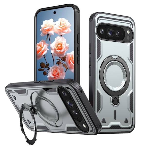 Mobilskal till Google Pixel 9 Pro XL Plast Militärt Skydd - Grå