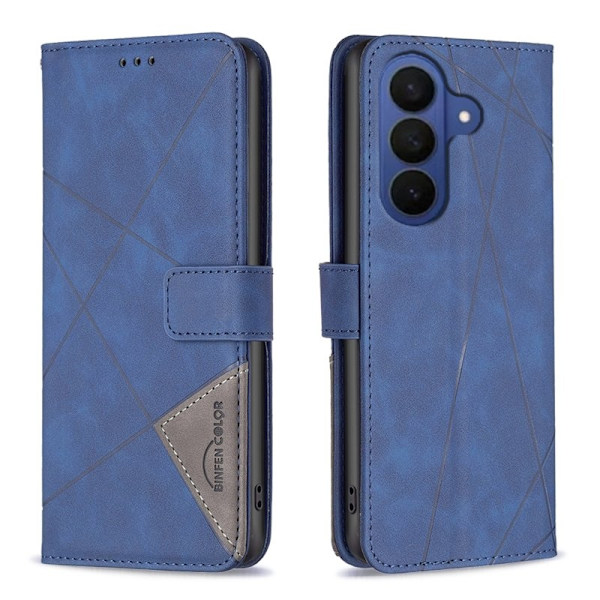 BINFEN Samsung Galaxy S26 Plus Plånboksfodral Ställ Konstläder - Blå