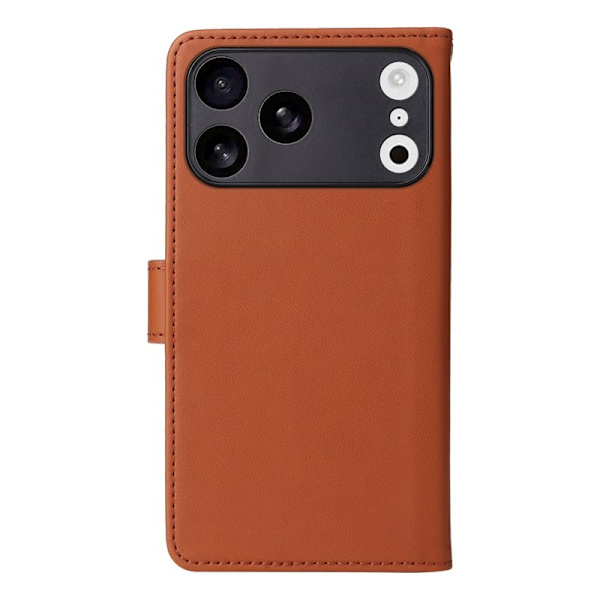 BETOPNICE iPhone 17 Pro Max Plånboksfodral - Detachable Konstläder- Brun
