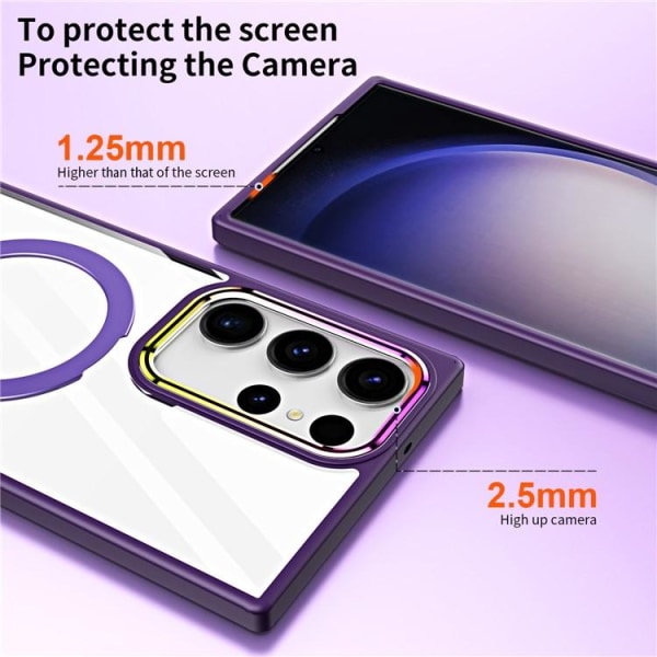 Galaxy S23 Ultra Mobil Taske Magsafe Kickstand Magnetic - Grøn