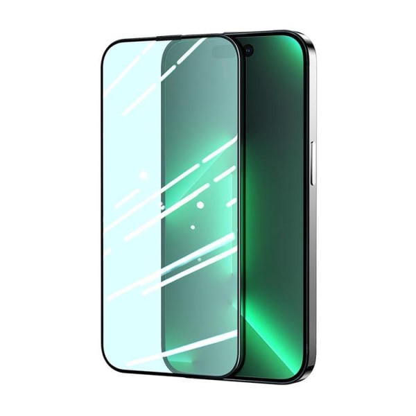 Joyroom iPhone 14 Plus skærmbeskytter i Knight Green af hærdet glas