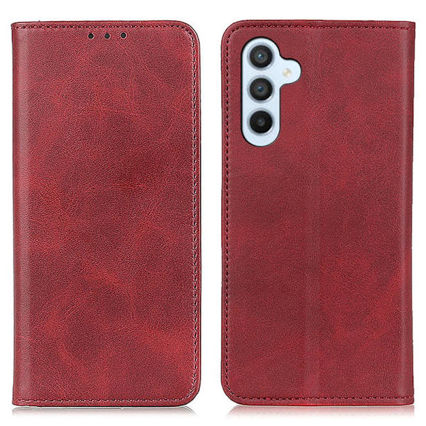 Plånboksfodral för Samsung Galaxy S26 Plus Äkta läder - Röd