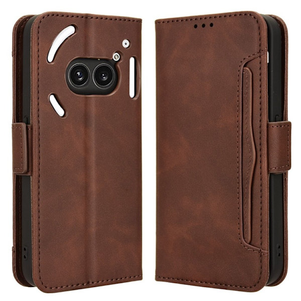 Nothing Phone (2a) Plus/(2a) Plånboksfodral Läder - Brun Brun