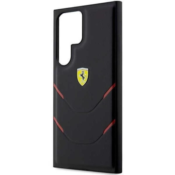 Ferrari Galaxy S23 Ultra Skal Hot Stamp Lines - Svart Svart