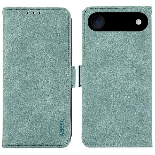 ABEEL iPhone Air Plånboksfodral Konstläder Folio Ställ Blå