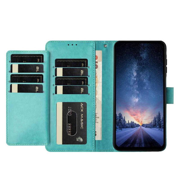 Samsung Galaxy S26 Pro Plånboksfodral Konstläder Folio Ställ - Grön
