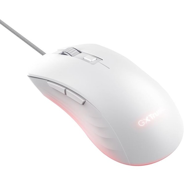 TRUST Gamingmus Ybar+ GXT 924 - Vit