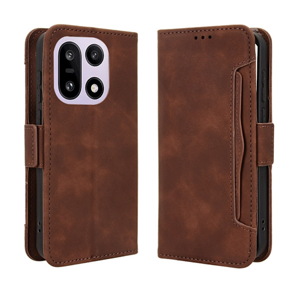 OnePlus 15 5G Plånboksfodral Konstläder Brun