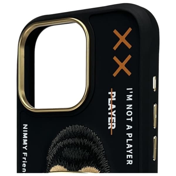 Nimmy Mobilskal till iPhone 16 Pro Max Cool & Cute 2.0 Monkey - Svart Black