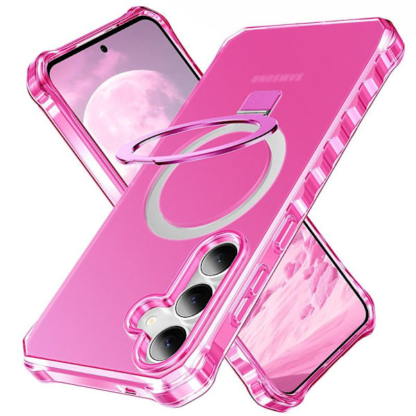 Mobilskal för Samsung Galaxy S26 Plus Magnetiskt Kickstand - Rosa