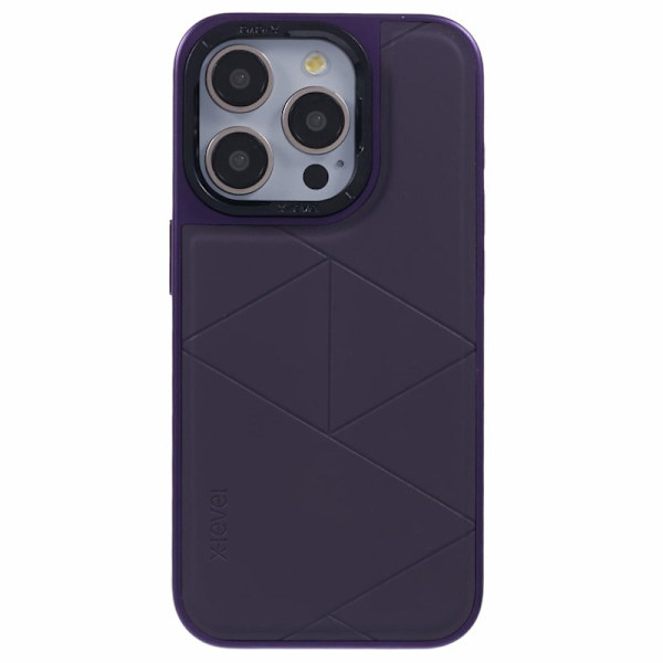 X-LEVEL Mobilskal till iPhone 14 Pro Max Anti-drop Geometrisk Lila