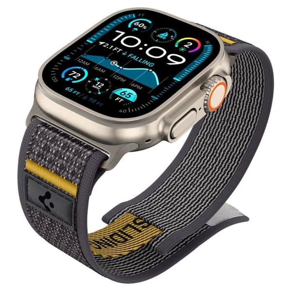 Spigen Apple Watch (44/45/46/49mm) Armband Athlex Air Grå