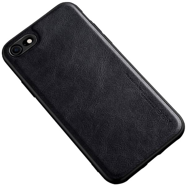X-LEVEL Mobilskal till iPhone 8/7/SE (2020/2022) - PU Läder Svart