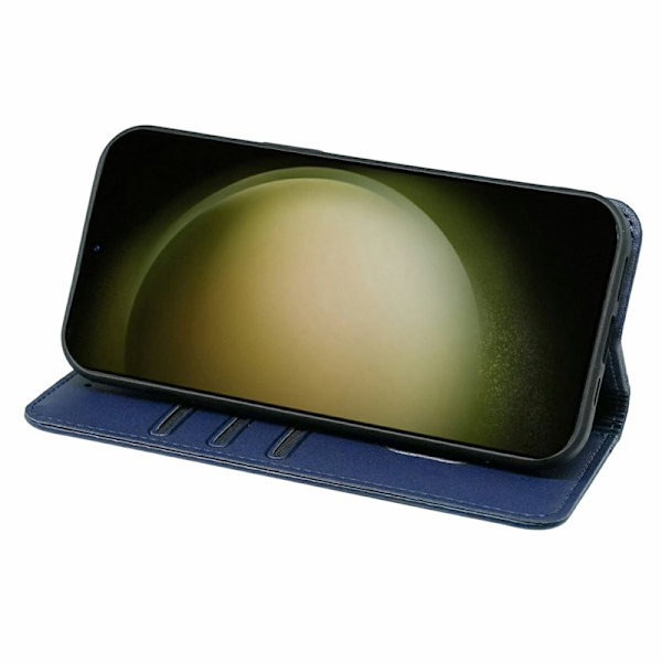 Plånboksfodral för Samsung Galaxy S26 Plus Magnetiskt Konstläder - Blå
