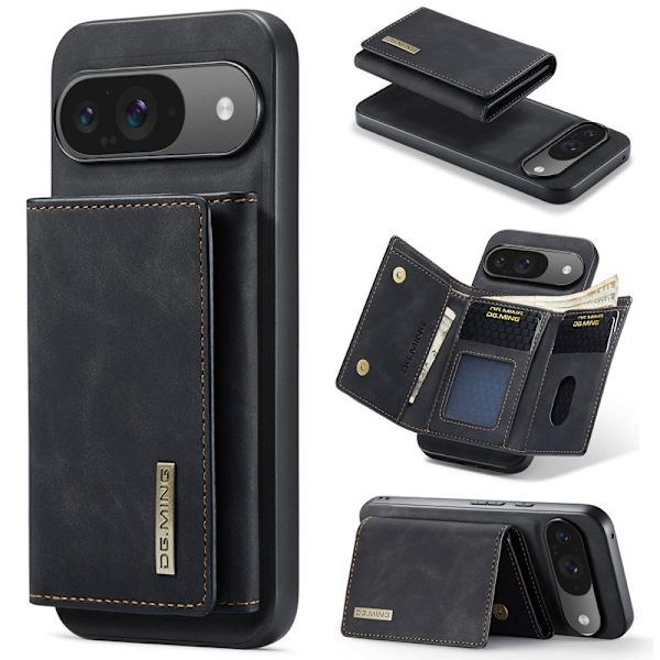 DG.MING M1 Series Mobilskal till Google Pixel 9 Pro Kickstand Svart