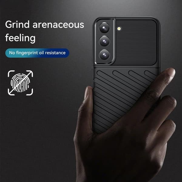 Thunder Twill Skal Galaxy S22 Plus 5G - Musta Black