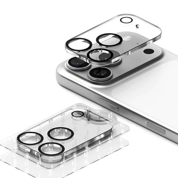 Ringke [2-Pack] Kameraskydd Härdat Glas för iPhone 17 Pro - Svart Svart