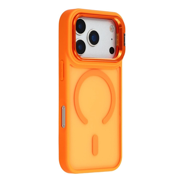 Mobilskal till iPhone 17 Pro Max MagSafe Lins Kickstand - Orange Orange