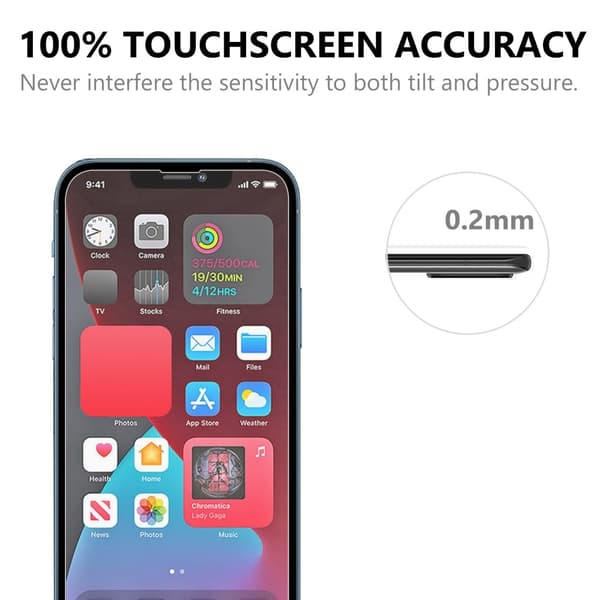[1-PACK] iPhone 13/13 PRO/14/16E/17E Härdat Glas Skärmskydd - Clear Transparent