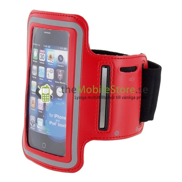 Armband till iPhone 4 / 3GS (RÖD) Röd