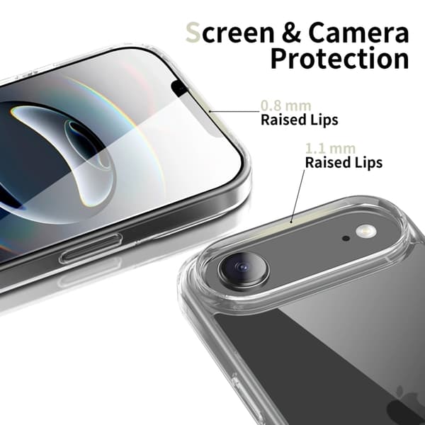 Tech-Protect Mobilskal till iPhone Air Flexair Hybrid - Clear Svart