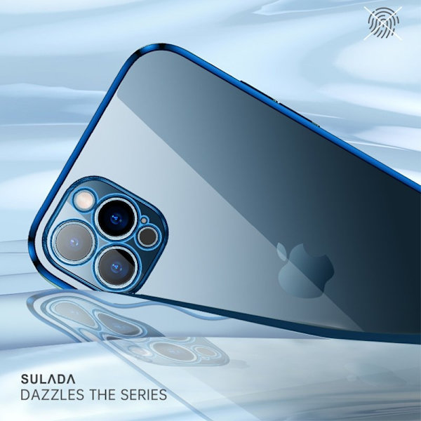 SULADA Mobilskal till iPhone 13 Pro Full Protective Blå Electroplating