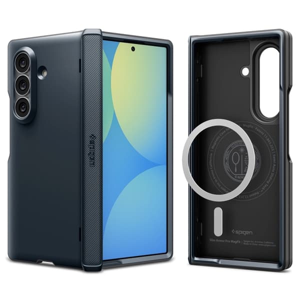 Spigen Mobilskal För Galaxy Z Fold 8 Ultra MagSafe Slim Armor Pro - Metal Slate