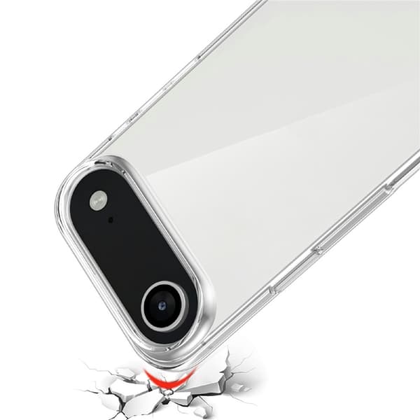 Mobilskal till iPhone Air TPU med Härdat Glas - Clear Transparent
