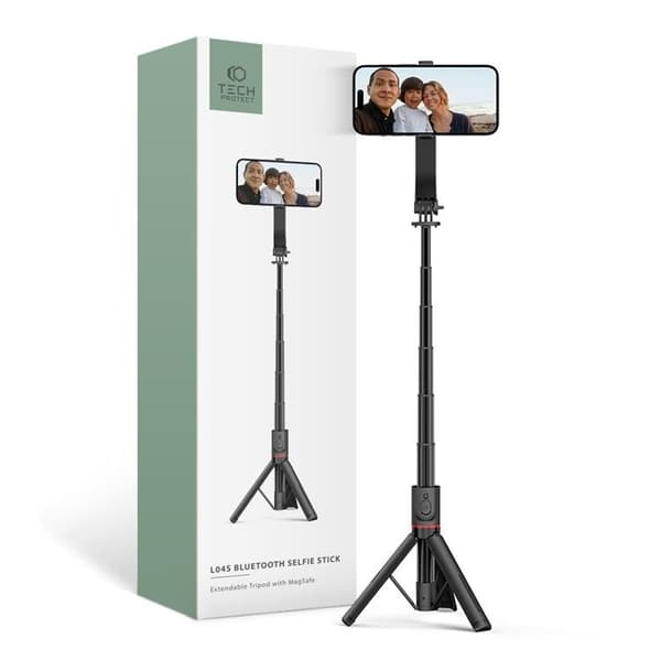 Tech-Portect Selfie Stick Stativ Magsafe - Sort Vit