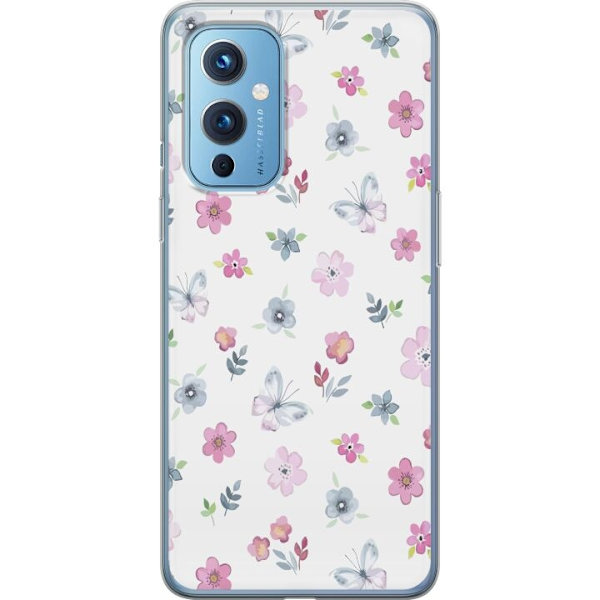 Mobilcover til OnePlus 9 med Blomster og sommerfugle