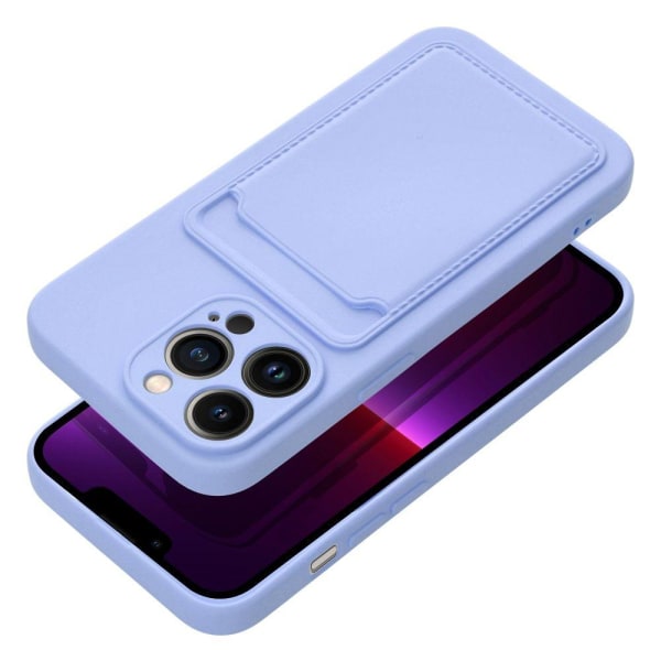 Forcell iPhone 14 Pro Skal Korthållare Violett